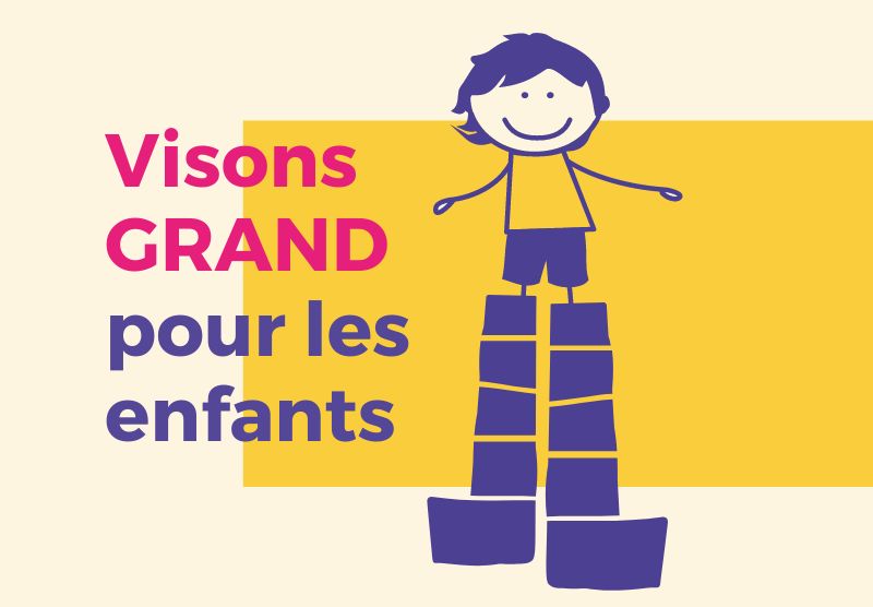 Visons grand pour les enfants